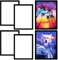 SPOKKI 4 Pack Diamond Painting Rahmen, Schwarz Diamond Painting Bilderrahmen 30x40, Diamond Painting Zubehör Magnet Bilderrahmen für Diamant Painting Bilder (Innenmaß 25x35cm)