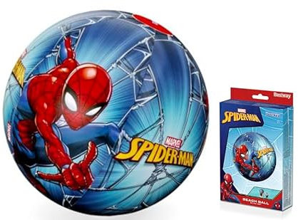 ICMinds Gifts Inflatable Spiderman Beach Ball - 20 Swimming Pool Ball for Kids, Adults and Family Fun