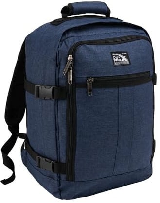 Cabin Max Metz - 40x30x20 Rucksack Ideales WIzzair Handgepäck und Reiserucksack für Flugzeug, Reisetasche - Handgepäck 40x30x25 Eurowings (Recycelter Stoff 40x30x20cm)