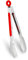 WINPOST Pince de cuisine en acier inoxydable de 21 cm, poignée antidérapante résistante à la chaleur – Idéale pour cuisiner, salade, grillades et barbecue (21 cm, rouge)
