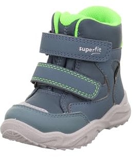 Superfit Jungen Glacier Warm Gefütterte Gore-tex Schneestiefel, Blau Hellgrün 8030, 22 EU Weit