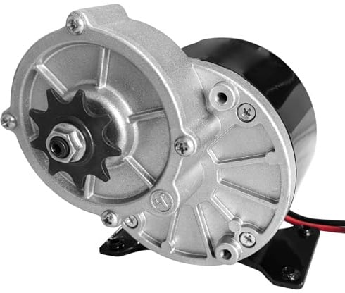 Bemonoc Elektrischer Gleichstrom-Rollermotor 24 Volt 250 Watt MY1016Z2 Getriebereduzierung mit 9 Zähnen Ritzel für Rollstühle, Motorräder, Massagegeräte und Rasenmäher