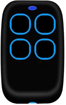 Telecomando cancello universali multifrequenza da 280 a 868 mhz, radiocomando 4 Canali universale, rolling code programmabile per portone garage (Azzurro)
