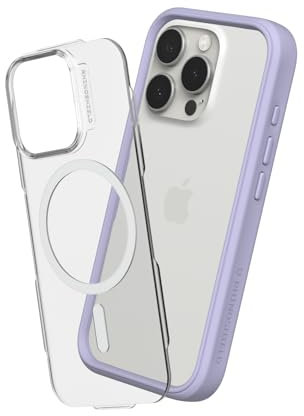 RHINOSHIELD Modular Case Compatible with MagSafe for [iPhone 16 Pro Max] | Mod NX - Superior Magnetic Pull Force, Customizable Heavy Duty Protective Cover 3.5M / 11ft Drop Protection - Lavender