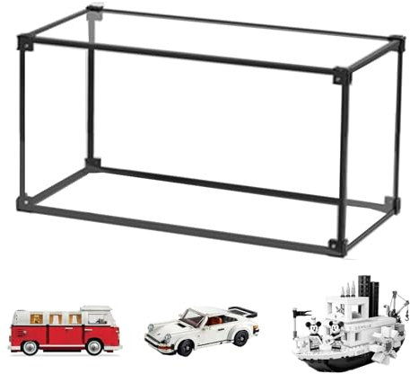 Vitrine Schaukasten für Lego 10220 10295 21317 21328 71719 10328 10330 21342 42170,Groß Acryl Transparente Staubdichte Display Case Box,40x20x20cm Thekenbox mit Tür für Modelle