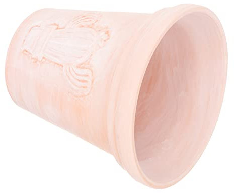 INOOMP Maceta de Cerámica Roja para Maceta de Barro Retro para Flores y Suculentas Drenaje para Interiores y Exteriores