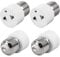 4 Stück Glühbirnen-Steckdosen-Adapter E27-Lampensockel-Konverter, E27 Licht Adapter Fassung Steckdosenstecker Schraubfassung Glühbirnen-Konverter Für Veranda Kamera Terrasse Garage, 2-Polig