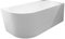 Balneo - Freistehende Badewanne - Eckbadewanne AVOLA - Acryl mit Stahlgestell - 6 Stabilisatorfüße - Überlauf und Klickverschluss - Modernes Design - rechts - Weiß - 170x80cm