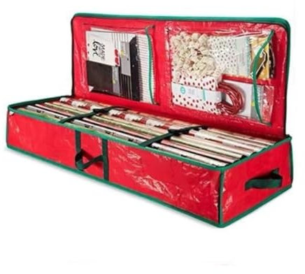 Bolsa Almacenamiento Papel Regalo, Organizador Rollos Papel de Regalo,106 x 36 x 16 cm