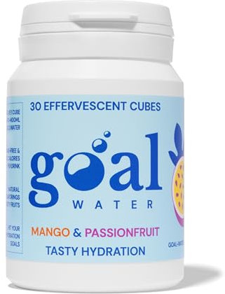 GOAL WATER Flavoured Water Hydration Tablets - Water Flavouring, Tasty Waterdrops, Zero Calories Sugar Free Electrolytes Tablets, Performance Hydration Drink for Bottle Home Gym Travel (30 Count)