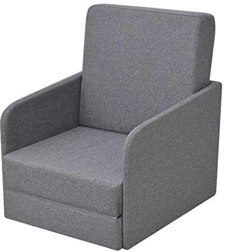 Brokky Ausziehbarer Schlafsessel Hellgrau Stoff Esszimmerstuhl Drehbar Stuhl Mit Armlehne