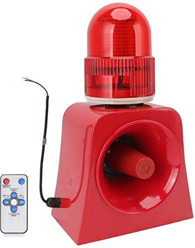 Sirene Leichte, Lautes Alarm IP65 Anpassbarer Voice Outdoor Alarm Horn mit Stromverbrauchsausfall für Schulen, Banken, Lagerhäuser, Häfen, Krane, Fabriken