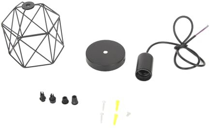 Yosoo Araña de Techo Industrial Retro, Base E26 Linterina Rústica Cabra de Hierro Ligero Caza de Hierro para la Sala de Estar del Comedor Enterway, Excluyendo la Bombilla