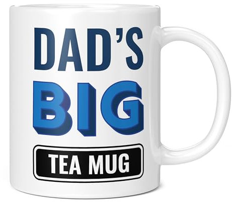 Mug Monster - Dad's Big Tea Mug, Father's Day Gift, Birthday Present for Dad, Giant Mugs for Men, Huge Cup for Hot Drinks, Oversized Tea Cup, Extra Large Ceramic Gift