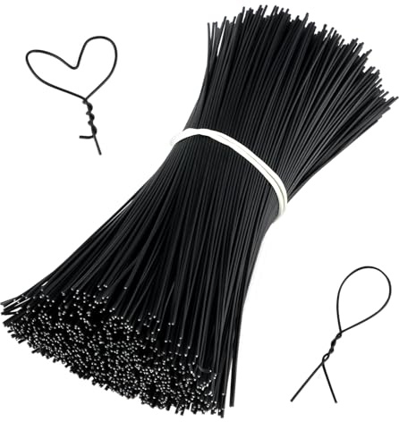 1000 Stück Twist Cable Ties, Kabelbinder kunststoff Kabelbinder Wiederverwendbare Kabelbinder 15cm für Bündeln Befestigen Basteln