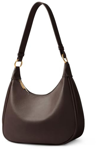Aucuu Kleine Handtasche Damen, Y2K Crossbody Bag, PU Leder Schultertasche, Mini Elegant Hobo Bag Umhängetasche mit Reißverschluss, Retro Achsel Tasche, Shoulder Bag for Teenager Mädchen