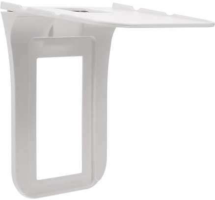 Beavorty Detachable White Wall Socket Extender Shelf with Mount for Single Electric Outlet, Space-saving Wall Outlet Rack Suitable for Cord Organization and Home Charging Station