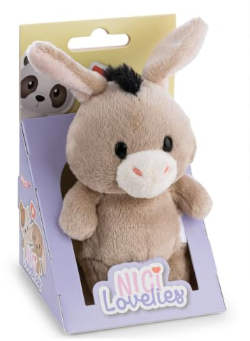 NICI Kuscheltier Esel 11cm in Geschenkbox 8x8.5x13cm - 63506