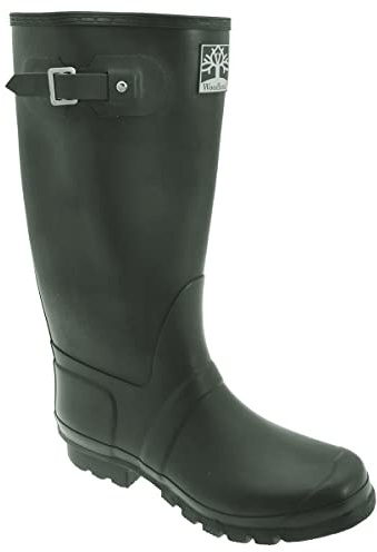 Woodland Wide Fit Unisex Green Rubber Wellingtons. Premium Quality. UK 15