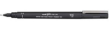 Uni-ball 04200 N körnig-Spitze, 0,4 mm, schwarz, 12 Stück