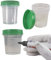 25x Urinprobebecher 125ml mit grünem Schraubdeckel
