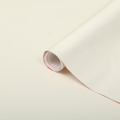 d-c-fix Möbel-Klebefolie Magnolie Hochglanz 90 cm x 2,1 m - Möbelfolie selbstklebend Küchenfolie Küchen-Schrank Deko-Folie Küchenfronten Türfolie Türtapete Tür glänzend Boho Style Creme Beige