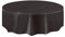 Tischdecke, rund, Kunststoff, 213,4 cm, Schwarz