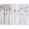 murando Fotomurales Tablas 350x256 cm XXL Papel pintado tejido no tejido Decoración de Pared decorativos Murales moderna de Diseno Fotográfico Pajaro gris Arboles f-C-0178-a-a