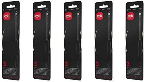 Osti 002 Ersatz-Schneiddraht, für Käseschneider, 23,5 cm, silber (5 x 3er Pack)