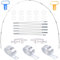 BUYGOO 68PCS Weiße Ballonbogen-Kit Luftballon Bogen Kit Ballonbogen Girlande Ballon Arch Stand ballonständer für unterschiedliche Tischgrößen für Geburtstag Hochzeit Abschlussfeier Party Dekoration