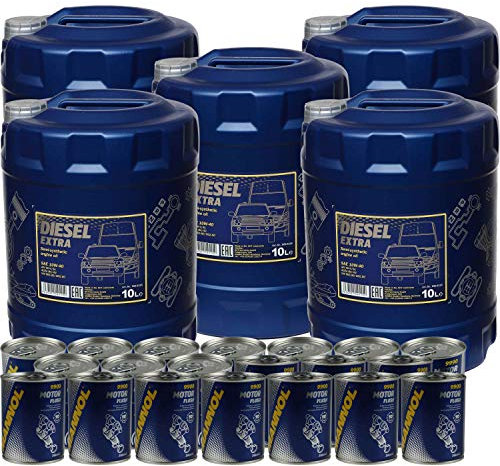50L Motoröl MANNOL SAE 10W-40 DIESEL EXTRA 10xMotor Doctor+Motor Flush