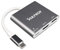 VulTech ATC-01 Adattatore Multiporta USB Tipo-C, hub 3 in 1 con HDMI 4K, 1x USB3.0, 1x USB-C compatibile con Google Chromebook, HP, Samsung S8/S9+ Huawei P40, MacBook Pro, XPS, Surface Pro, Samsung