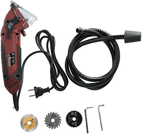 Walfront Kreissäge Mini elektrische Säge Multifunktionsschneidemaschine Handholzbearbeitungswerkzeug EU-Stecker AC230‑240V