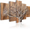 B&D XXL - Tableau décoratif nature 225x112,5 cm - Impression sur toile colorée - Décoration murale - Bois arbres forêt feuilles motif graphique nature plantes fond b-C-0046-b-n
