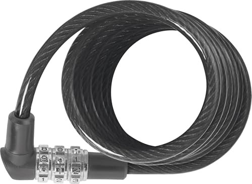 ABUS spiral cable lock 3506C - 6 mm thick, flexible combination lock - security level 1