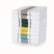 100% Cotton Tea Towel - Grey, Forest, Mustard & Teal Stripe Pattern, Pack of 8 | Kitchen Towel Set | Absorbent, Strong, Quick Dry & Machine Washable | Home & Bathroom Accessories
