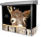 banjado® Burgwächter Briefkasten Edelstahl 38,5x31,5x12cm mit Motiv Esel/Briefkasten Edelstahl ohne Zeitungsfach/Briefkasten grau/Postkasten inkl. Montagematerial & 2 Schlüsseln