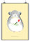 Mr. & Mrs. Panda DIN A4 Poster Chinchilla Blume - Geschenk, Liebeskummer, lustige Sprüche, Tiere, Chaos, Raumdekoration, Gute Laune, Handgemaltes