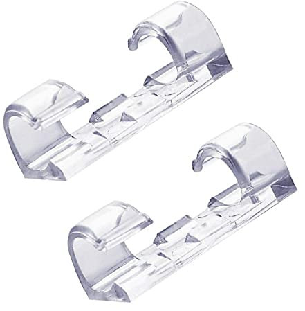 : GaoBangM Cable Clips with Strong Self-Adhesive, Clear Cable Management TV PC Wire Holder Sticky Tidy and Organise Cords and Wires,60 Pcs for Home Office (L)