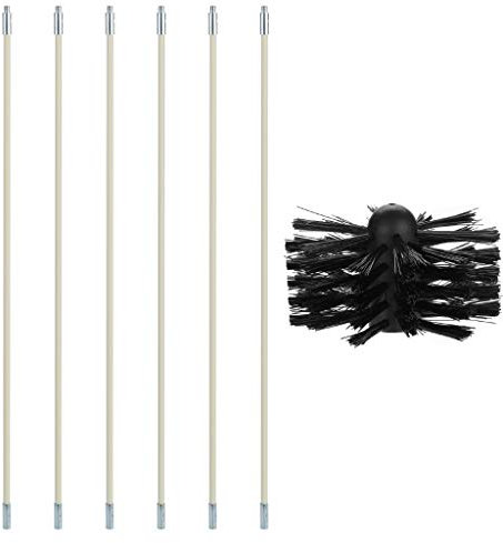 Dryer Duct Cleaning Kit Dryer Vent Cleaning Brush Duct Brush Cleaner Kit Nylon Wire Chimney Brush Flexible Brush Cleaning Kit