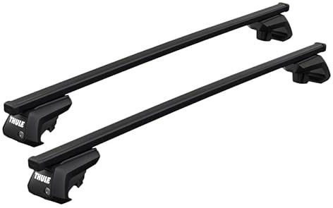 Thule Roof Rack Bars Square WingBars Evo Complete System with Locks | Compatible for Mercedes EQB 2022- onwards (SquareBar Evo)