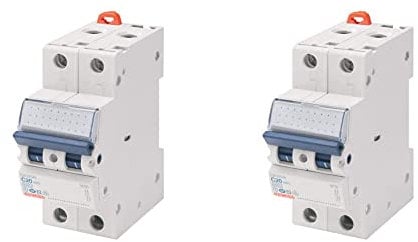 Gewiss - Interruttore Magnetotermico - Mt45-1P+N Curva C 10A - 2 Moduli & Interruttore Magnetotermico - Mt45-1P+N Curva C 16A - 2 Moduli