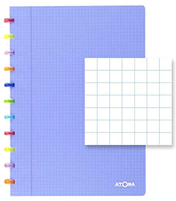 ATOMA Notizbuchsystem - Tutti Frutti - A4 - blau - Kariert 5 mm