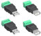 PENGLIN Pack of 4 USB 2.0 Type A Male/Female to 5-Pin Screw Connection Adapter Connector, Portable Pluggable Terminal Plug Adapter Converter 300V 8A