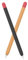 Mizi Apple Pencil Pro (2024) & Apple Pencil 2nd Generation Duotone Case Cover Silicone Sleeve Skin - (Black, Orange)