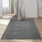 Mia´s Teppiche Rosy - stilvoller 3D Teppich mit Anti-Rutsch-Rücken, flauschig, rutschfest und pflegeleicht, Anthrazit, 80 x 300 cm
