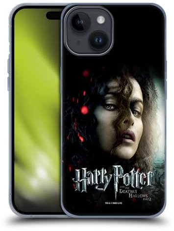 Head Case Designs Offizielle Harry Potter Bellatrix Lestrange Deathly Hallows VIII Soft Gel Handyhülle Hülle kompatibel mit Apple iPhone 15