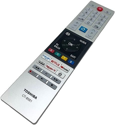 Telecomando universale per TV CT-8561 compatibile con Toshiba CT-8541 CT-8543 CT-8528 CT-8533 Smart 4K Ultra HD L43UK3163DG 65UK3163DG 55UK3163DG 30110095 50UK3163DG 655UK3163DG UK3163 LED DG