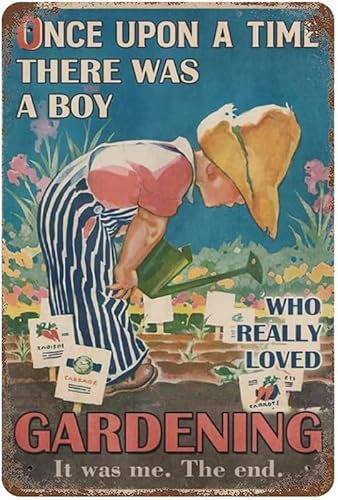 GQWJKSZ Vintage Cabana Boy Metall Vintage Metall Blechschilder Retro Garage Schilder für Männer Wanddekorationen Poster Öl und Tankstelle Schild Mann Höhle Dekor 12x8