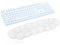 ELZO Cloud Handgelenkauflage für Tastatur, Handballenauflage mit Memory-Schaum ergonomisch Wrist Rest zur Entlastung des Handgelenks, rutschfeste und Anti-Sehnenscheidenprobleme, 15,2 x 3,7 x 0,9 Zoll